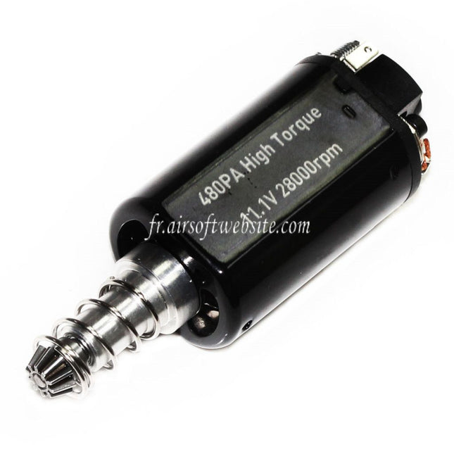 SOLINK Super Couple élevé Moteur (Long Axe) 11.1V 28000RPM Convient pour M4 M16 MP5 G3 P90 Série V2 Vitesse Boîte AEG Fusil Airsoft