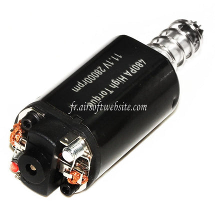 SOLINK Super Couple élevé Moteur (Long Axe) 11.1V 28000RPM Convient pour M4 M16 MP5 G3 P90 Série V2 Vitesse Boîte AEG Fusil Airsoft