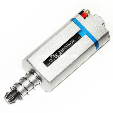 SOLINK Ultra-Mince Sans Balai Super Couple élevé Moteur (Long Axe) 11.1V 36000RPM Convient pour M4 M16 MP5 G3 P90 Série V2 Vitesse Boîte AEG Fusil Airsoft