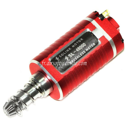 SOLINK SX-1 Advanced Brushless Super High Speed Motor (Long Type) 11.1V 48000RPM Suitable for M4 M16 MP5 G3 P90 V2 Gearbox Series AEG Airsoft Rifle