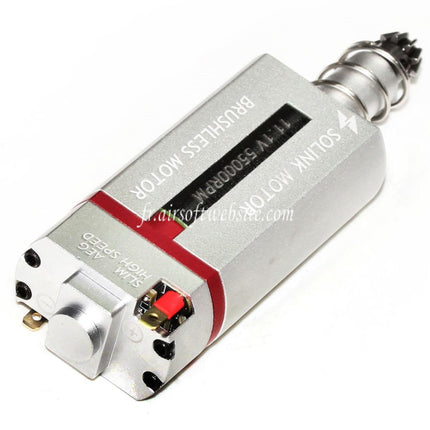 SOLINK Ultra-Thin Brushless Super High Speed Motor (Long Type) 11.1V 55000RPM Suitable for M4 M16 MP5 G3 P90 V2 Gearbox Series AEG Airsoft Rifle