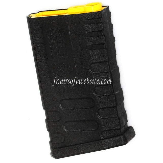 APS 190 Billes Polymère M16VN Hi-Cap Chargeur Colored Core Convient pour M4 M16 Série AEG Fusil Airsoft Noir/Jaune