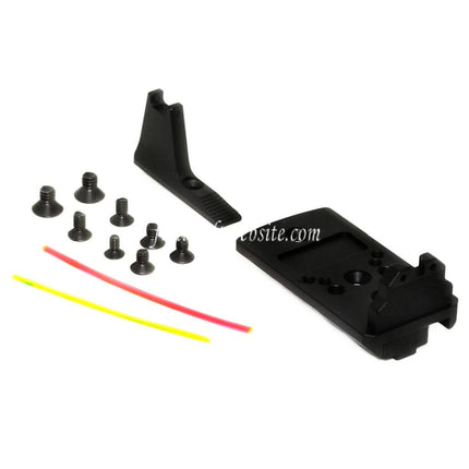 5KU Fibre Optique Guidon Hausse RMR Montage Base Adaptateur Convient pour ACTION ARMY AAP01 GBB Pistolet Airsoft