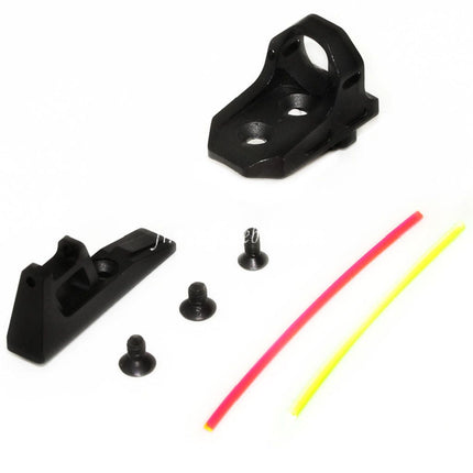 5KU Fiber Optic Ghost Ring Sight Set Suitable for ACTION ARMY AAP01 GBB Airsoft Pistol