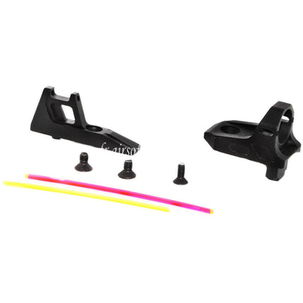 5KU Fiber Optic Ghost Ring Sight Set Suitable for ACTION ARMY AAP01 GBB Airsoft Pistol