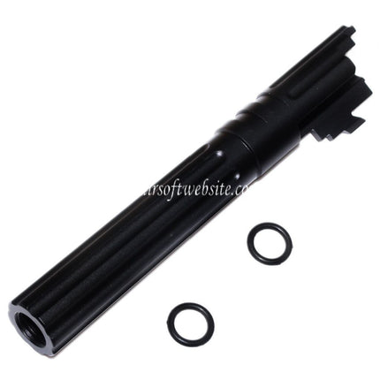 5KU 5 Pouces 123/127mm CNC Aluminium Canon Extérieur +11mm CW sens horaire Convient pour Armorer Works AW WE-TECH Tokyo Marui Hi-Capa 5.1 GBB Pistolet Airsoft