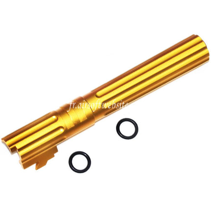 5KU 5 Pouces 123/127mm CNC Aluminium Canon Extérieur +11mm CW sens horaire Convient pour Armorer Works AW WE-TECH Tokyo Marui Hi-Capa 5.1 GBB Pistolet Airsoft