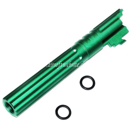 5KU 5 Pouces 123/127mm CNC Aluminium Canon Extérieur +11mm CW sens horaire Convient pour Armorer Works AW WE-TECH Tokyo Marui Hi-Capa 5.1 GBB Pistolet Airsoft