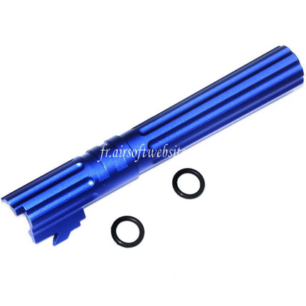 5KU 5 Pouces 123/127mm CNC Aluminium Canon Extérieur +11mm CW sens horaire Convient pour Armorer Works AW WE-TECH Tokyo Marui Hi-Capa 5.1 GBB Pistolet Airsoft