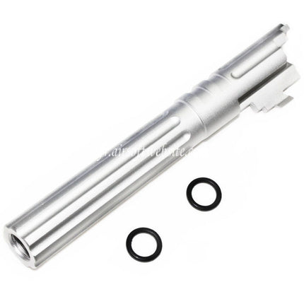 5KU 5 Pouces 123/127mm CNC Aluminium Canon Extérieur +11mm CW sens horaire Convient pour Armorer Works AW WE-TECH Tokyo Marui Hi-Capa 5.1 GBB Pistolet Airsoft