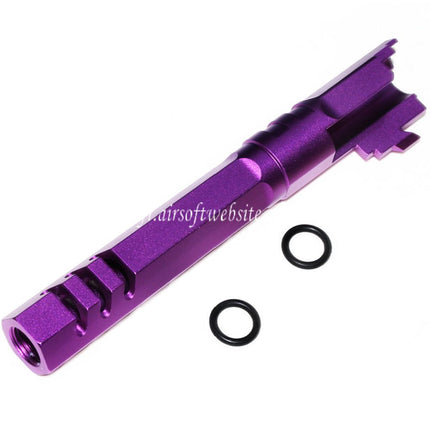 5KU 5 Pouces 123/127mm CNC Hexagone Canon Extérieur +11mm CW sens horaire Convient pour Armorer Works AW WE-TECH Tokyo Marui Hi-Capa 5.1 GBB Pistolet Airsoft