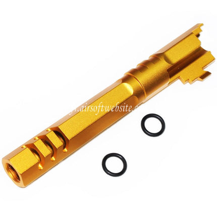 5KU 5 Pouces 123/127mm CNC Hexagone Canon Extérieur +11mm CW sens horaire Convient pour Armorer Works AW WE-TECH Tokyo Marui Hi-Capa 5.1 GBB Pistolet Airsoft