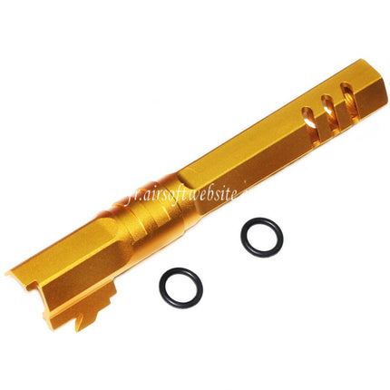 5KU 5 Pouces 123/127mm CNC Hexagone Canon Extérieur +11mm CW sens horaire Convient pour Armorer Works AW WE-TECH Tokyo Marui Hi-Capa 5.1 GBB Pistolet Airsoft