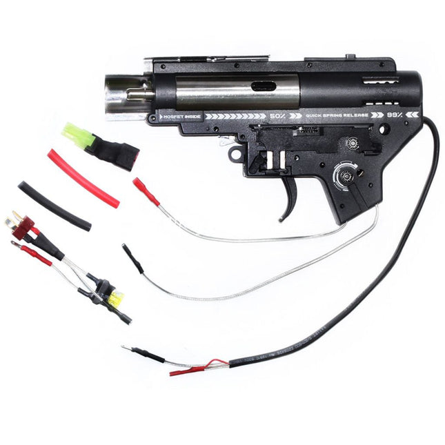 APS Edge II Micro FET Version 2 V2 Vitesse Boîte QD Quick Change Spring System Convient pour M4 M16 Série AEG Rifle Airsoft Arrière Câblage