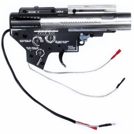 APS Edge II Micro FET Version 2 V2 Vitesse Boîte QD Quick Change Spring System Convient pour M4 M16 Série AEG Rifle Airsoft Arrière Câblage