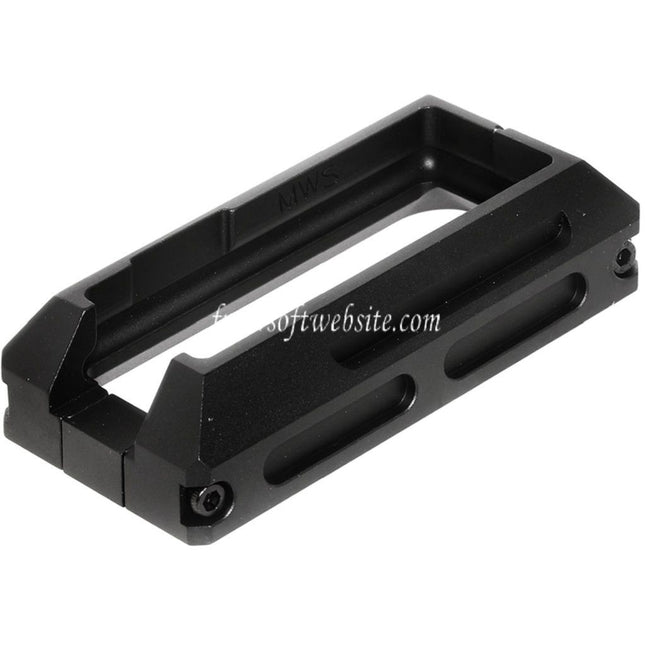 5KU CNC Aluminum Magwell Convient pour Tokyo Marui M4 M16 Série MWS GBB Fusil Airsoft Noir