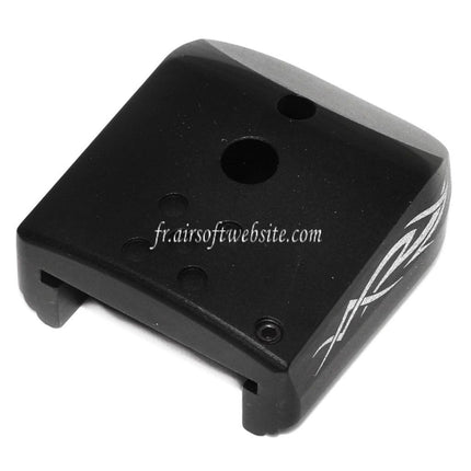 AIP Lasered Charger Base Plate Cover Type-4 Suitable for ARMY EMG SAI STI TTI AW WE Tokyo Marui Hi-Capa GBB Co2 Gas Pistol Magazine Black