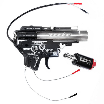 APS Rocket Edge II 8mm High Cycle Version 2 V2 Vitesse Boîte Convient pour APS ASR Tokyo Marui M4 M16 Série AEG Rifle Airsoft Arrière Câblage