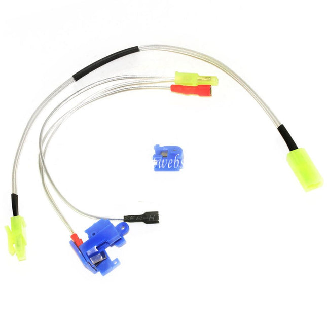 SHS Gâchette Switch Ensemble Convient pour Version 2 V2 Vitesse Boîte M4 M16 Série AEG Fusil Airsoft Câblage Arrière