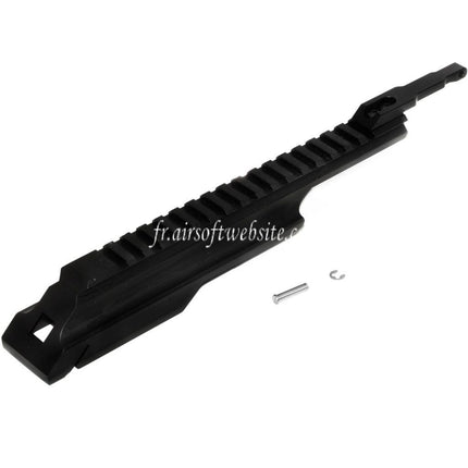 5KU 20mm Picatinny Top Railed Upper Receiver Abdeckung passend für GHK LCT Tokyo Marui AK Serie AEG GBB Airsoft Gewehr Schwarz