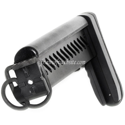 5KU PT-1 Gen2 Multi Position Side Pliable Crosse Convient pour CYMA D-Boys LCT GHK AK Série AEG GBB Fusil Airsoft Noir