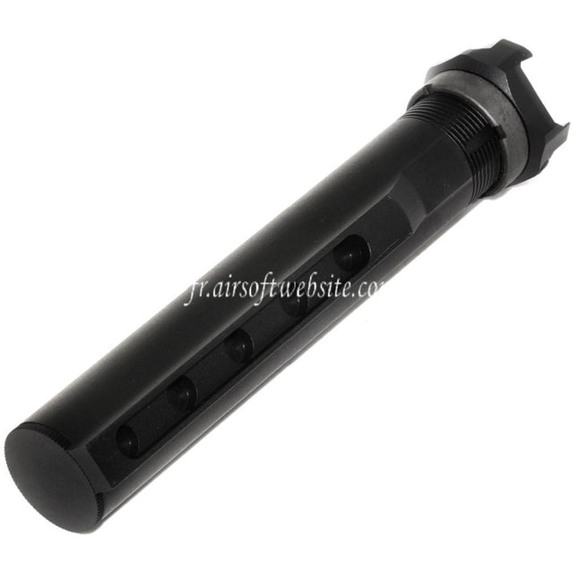 5KU 5-Positions Crosse Buffer Tube avec 20mm Picatinny Rail Adaptateur Convient pour M4 Fusil Rétractable Crosse Noir