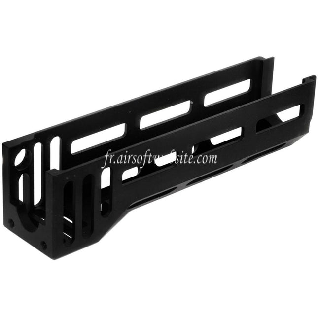 5KU 158mm Aluminium AKM M-LOK Bas Garde-Main System Convient pour D-Boys CYMA E&L GHK LCT Tokyo Marui AK Série GBB AEG Fusil Airsoft Noir
