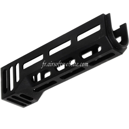 5KU 158mm Aluminium AKM M-LOK Bas Garde-Main System Convient pour D-Boys CYMA E&L GHK LCT Tokyo Marui AK Série GBB AEG Fusil Airsoft Noir