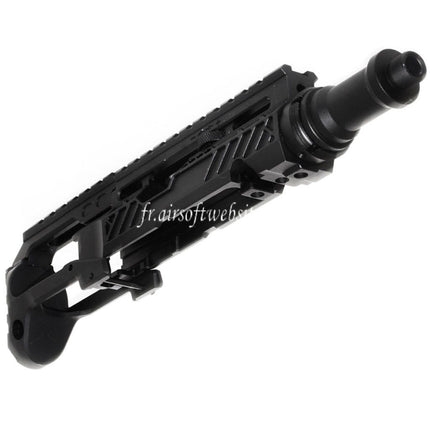 5KU Carabine Conversion Kit Type-A avec M1913 Rail Crosse Adaptateur Convient pour Action Army AAP-01 Série GBB Pistolet Airsoft