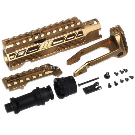 5KU Carabine Conversion Kit Type-A avec M1913 Rail Crosse Adaptateur Convient pour Action Army AAP-01 Série GBB Pistolet Airsoft