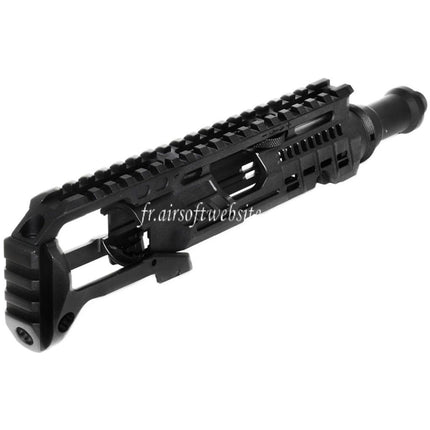 5KU Carabine Conversion Kit Type-B avec M1913 Rail Crosse Adaptateur Convient pour Action Army AAP-01 Série GBB Pistolet Airsoft