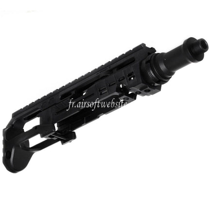 5KU Carabine Conversion Kit Type-B avec M1913 Rail Crosse Adaptateur Convient pour Action Army AAP-01 Série GBB Pistolet Airsoft