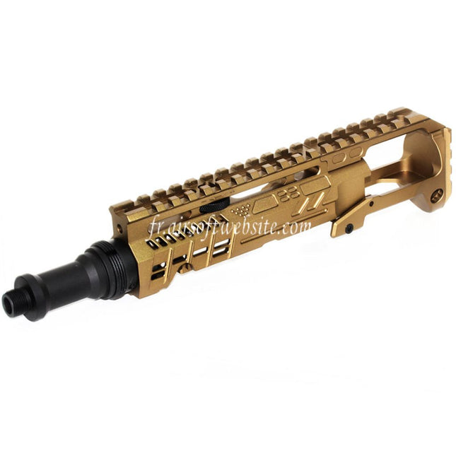 5KU Carabine Conversion Kit Type-B avec M1913 Rail Crosse Adaptateur Convient pour Action Army AAP-01 Série GBB Pistolet Airsoft
