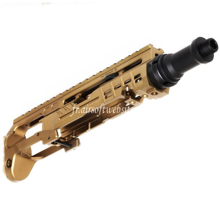 5KU Carabine Conversion Kit Type-B avec M1913 Rail Crosse Adaptateur Convient pour Action Army AAP-01 Série GBB Pistolet Airsoft