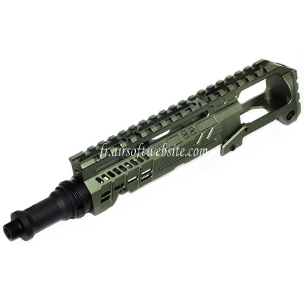 5KU Carabine Conversion Kit Type-B avec M1913 Rail Crosse Adaptateur Convient pour Action Army AAP-01 Série GBB Pistolet Airsoft