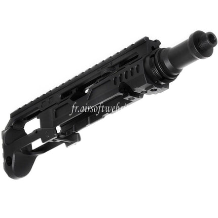 5KU Carabine Conversion Kit Type-C avec M1913 Rail Crosse Adaptateur Convient pour Action Army AAP-01 Série GBB Pistolet Airsoft