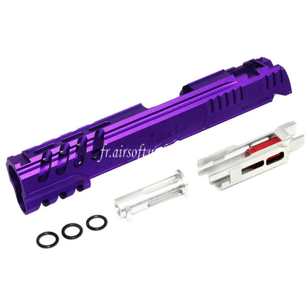 5KU CNC Aluminum Limcat Speed Cat Glissière Set Convient pour Tokyo Marui Hi-Capa 5.1 1911 Série GBB Pistolet Airsoft