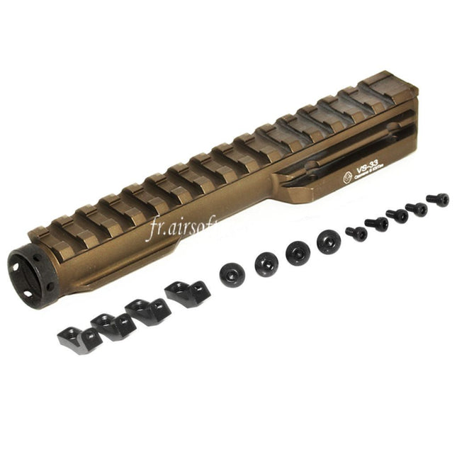 5KU 20mm Picatinny Top Rail VS-33 Gaz Tube Convient pour LCT GHK CYMA D-Boys Tokyo Marui AK Série AEG GBB Fusil Airsoft