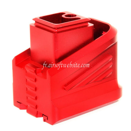 5KU CNC Aluminum Chargeur Extension Pad Convient pour Tokyo Marui G17 G18C G-Série GBB Pistolet Chargeur