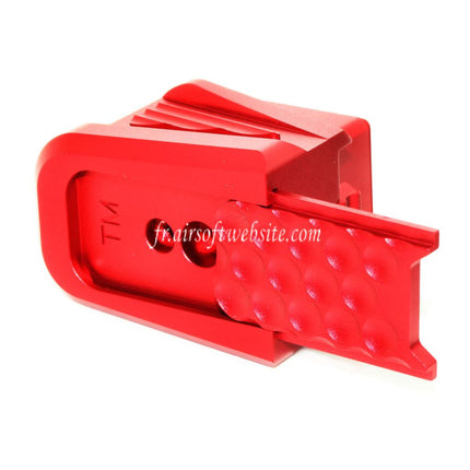 5KU CNC Aluminum Chargeur Extension Pad Convient pour Tokyo Marui G17 G18C G-Série GBB Pistolet Chargeur