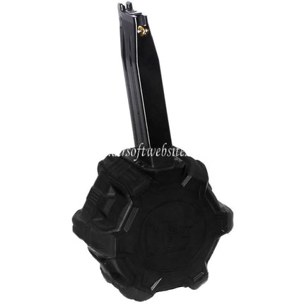 WE (WE-TECH) 350 Billes Gaz Chargeur Tambour Convient pour Hi-Capa GBB Pistolet Airsoft