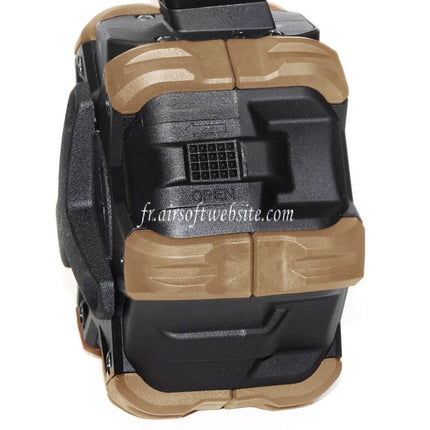 WE (WE-TECH) 350 Billes Gaz Chargeur Tambour Convient pour G17 G18C G-Série GBB Pistolet Airsoft