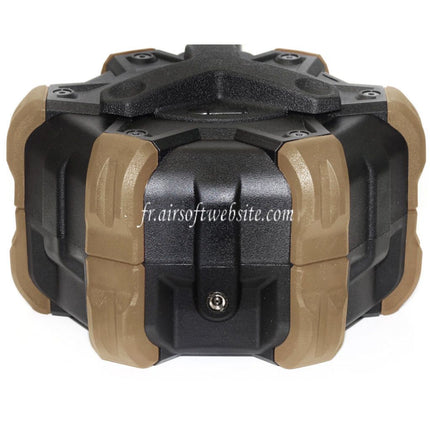 WE (WE-TECH) 350 Billes Gaz Chargeur Tambour Convient pour G17 G18C G-Série GBB Pistolet Airsoft