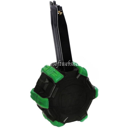 WE (WE-TECH) 350 Billes Gaz Chargeur Tambour Convient pour Hi-Capa GBB Pistolet Airsoft