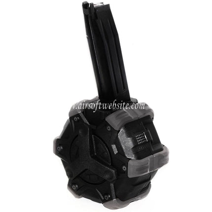 WE (WE-TECH) 350 Billes Gaz Chargeur Tambour Convient pour Hi-Capa GBB Pistolet Airsoft