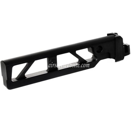 5KU Aluminium 6-Positions Skeleton ST-6 Pliable Crosse Tube avec Adaptateur Convient pour E&L AKS74 AK-105 Série AEG GBB Fusil Airsoft Noir