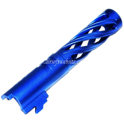 5KU 4.3 Pouces 106mm/110mm CNC Tornade Spirale Hollow Canon Extérieur +11mm CW Convient pour Tokyo Marui Hi-Capa 4.3 GBB Pistolet Airsoft