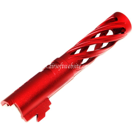 5KU 4.3 Pouces 106mm/110mm CNC Tornade Spirale Hollow Canon Extérieur +11mm CW Convient pour Tokyo Marui Hi-Capa 4.3 GBB Pistolet Airsoft