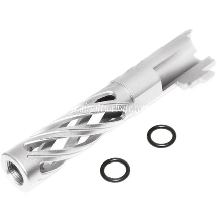5KU 4.3 Pouces 106mm/110mm CNC Tornade Spirale Hollow Canon Extérieur +11mm CW Convient pour Tokyo Marui Hi-Capa 4.3 GBB Pistolet Airsoft