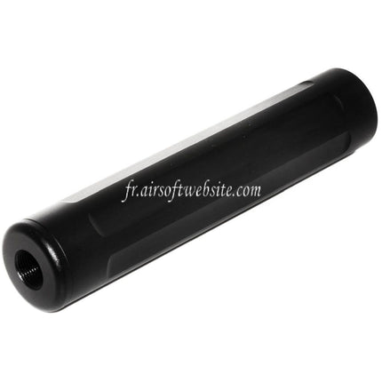 5KU 157mm Barrel Extension Mock Silencer Fits -14mm CCW Counter Clockwise Action Army AAP-01 Series GBB Airsoft Pistol Black